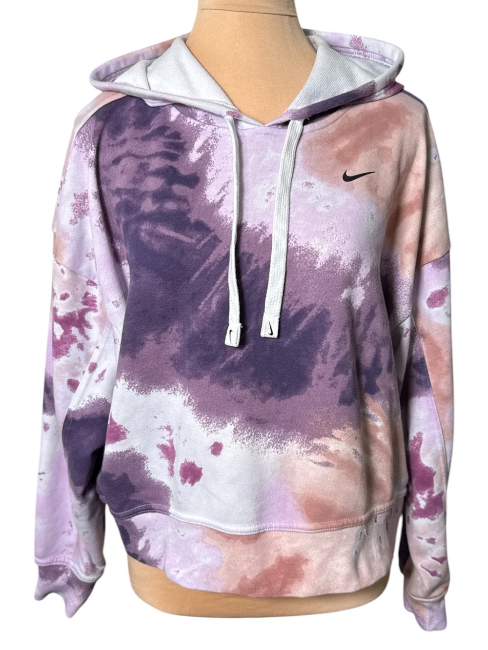 Nike Tie Dye Pullover Hoodie Purple Peach Women’s M